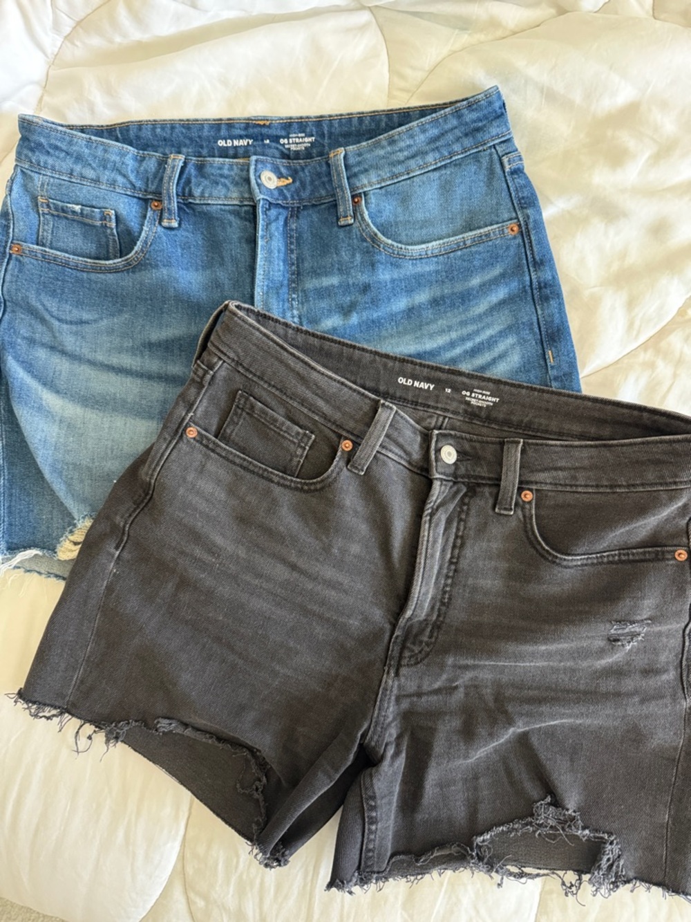 Old Navy Denim Shorts Pair - Light Blue & Washed Black